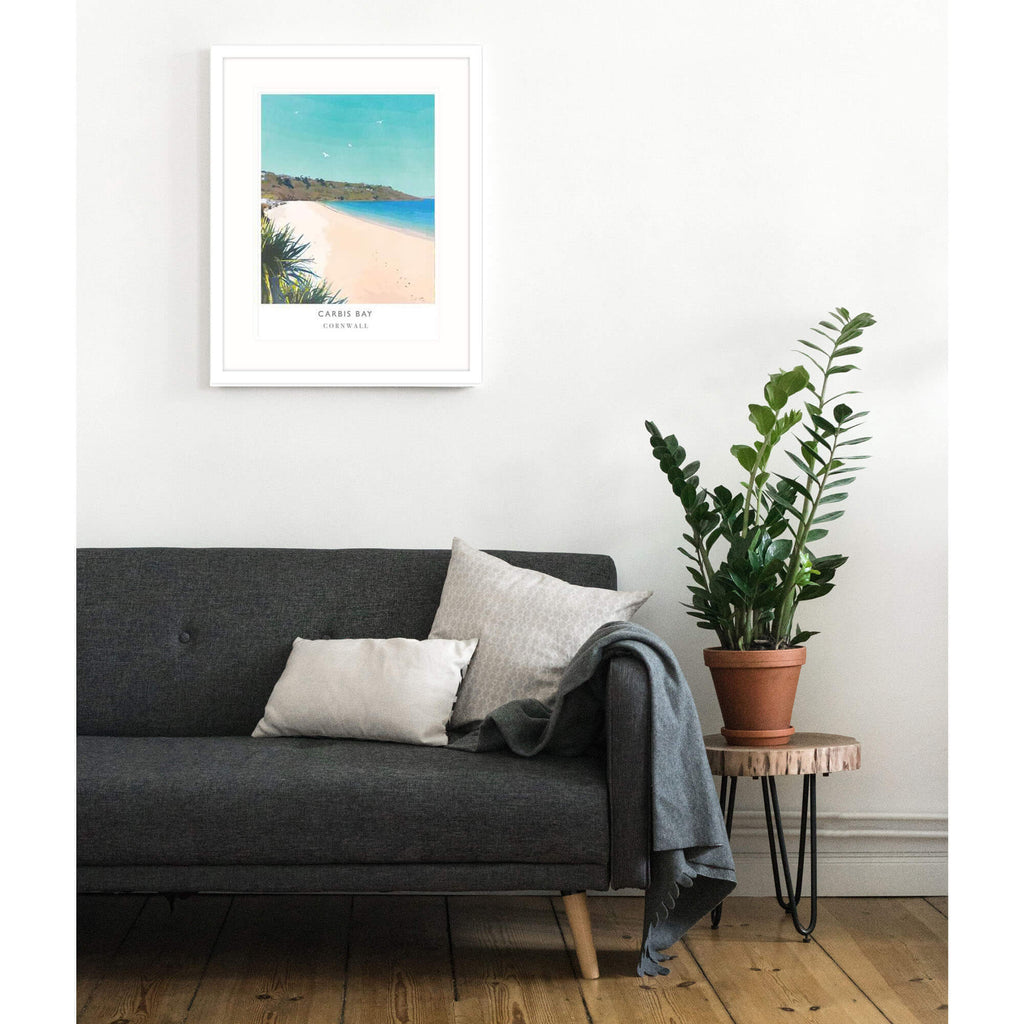 Framed Print-WF215F - Carbis Bay Framed Print-Whistlefish