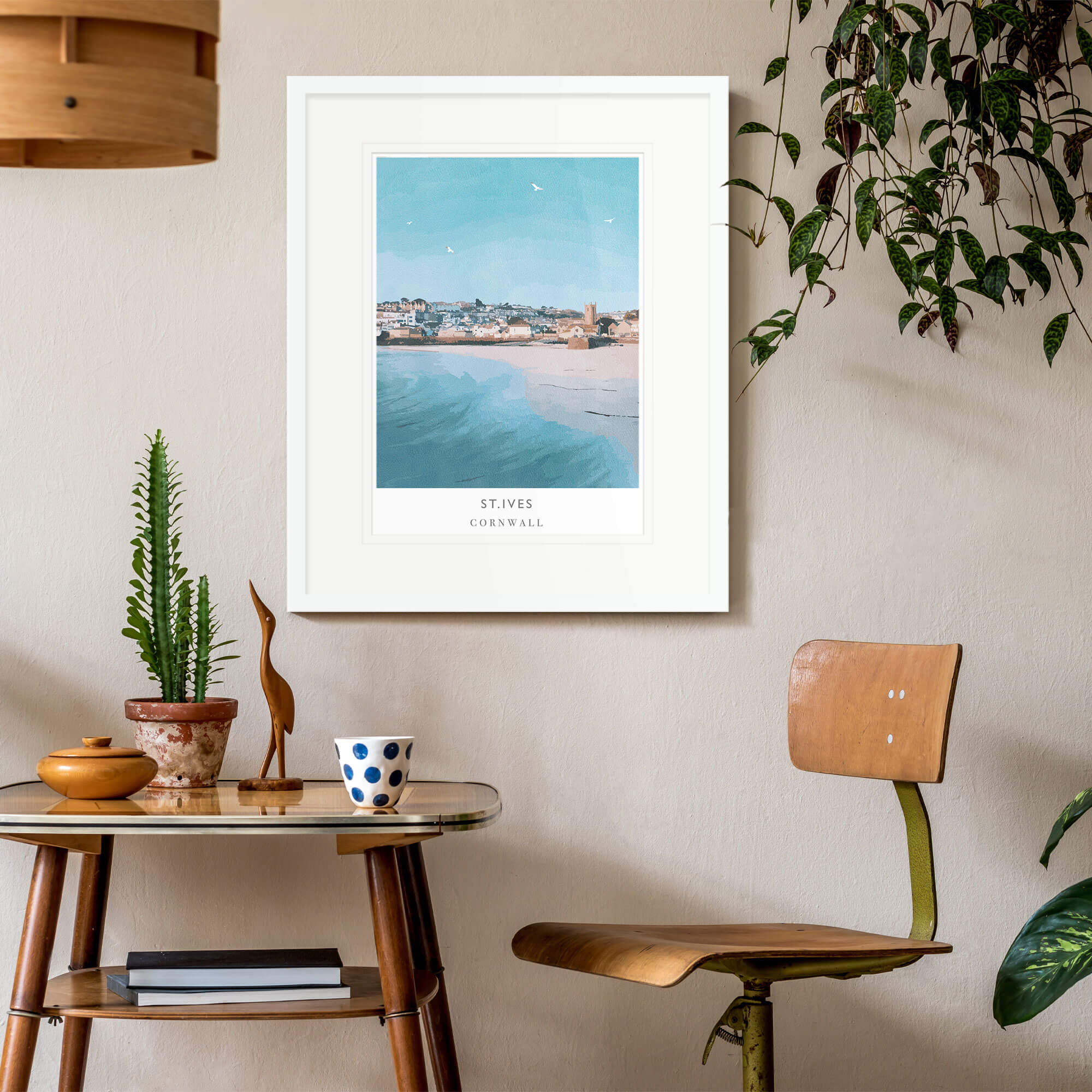 Framed Print-WF338F - Incoming Tide, St Ives Framed Print-Whistlefish