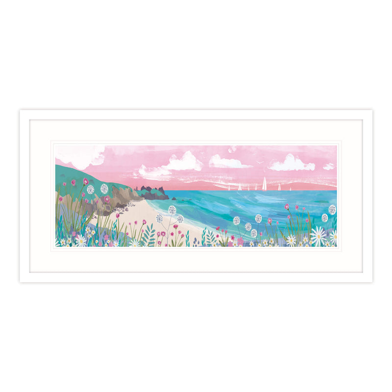 Framed Print-WF495F - Pedn Vounder Beach Framed Print-Whistlefish