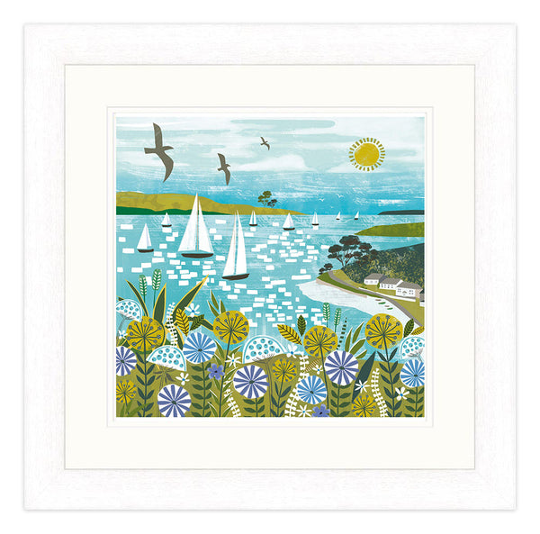 Framed Print-WF510F - Helford River Large Framed Print-Whistlefish