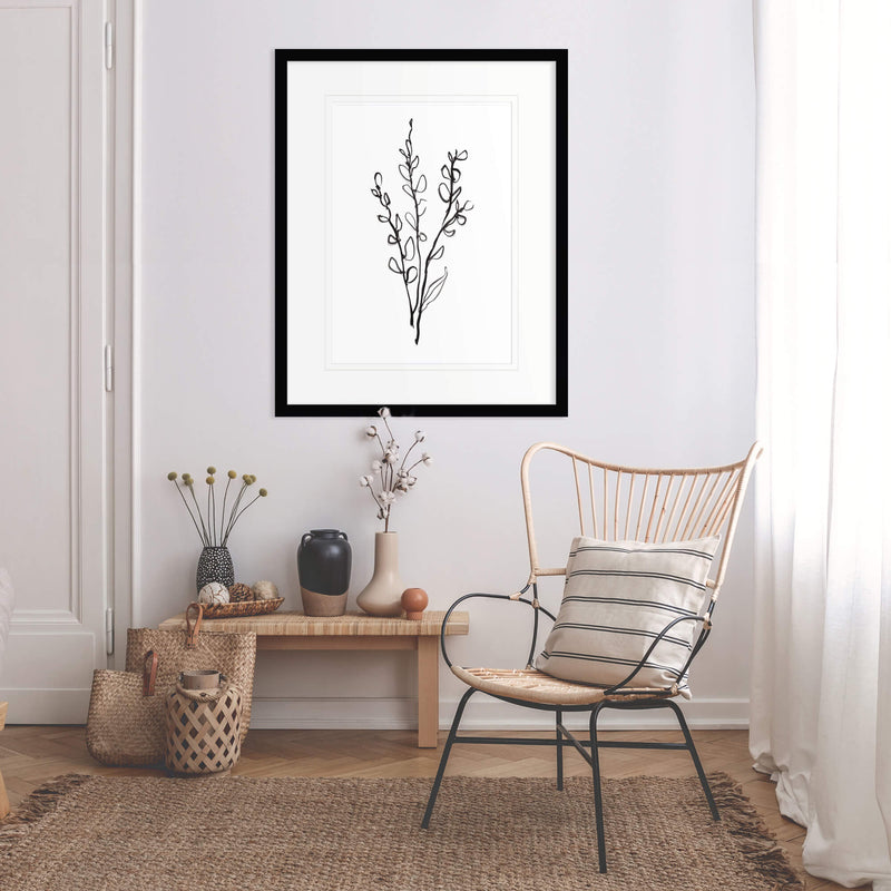 Framed Print-WF574F - Leaf Study III Framed Print-Whistlefish