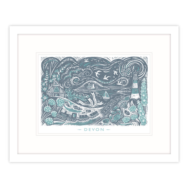 Framed Print-WF649F - Devon Lino Framed Print-Whistlefish