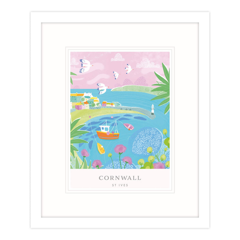 Framed Print-WF662F - St Ives Brights Med Framed Print-Whistlefish