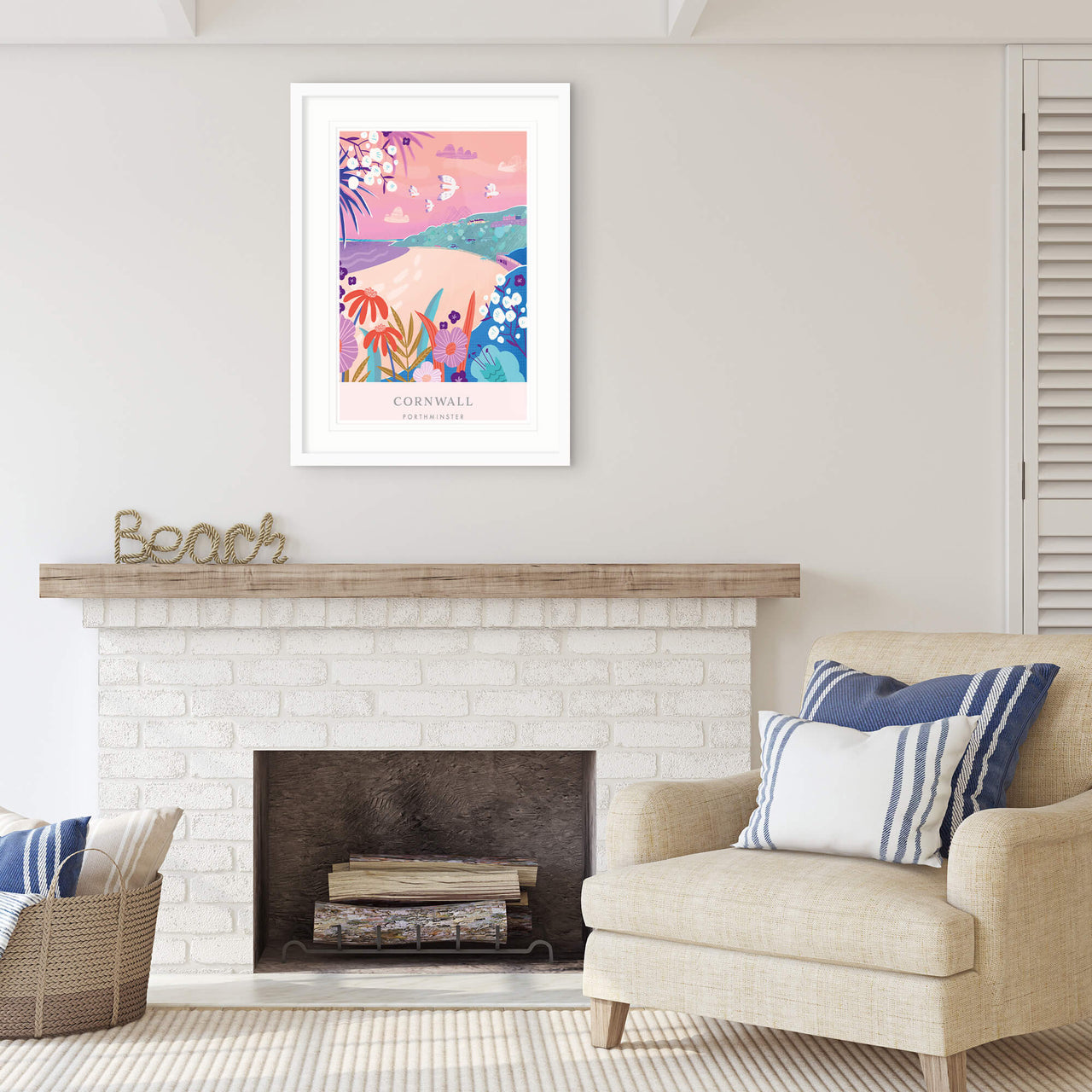Framed Print-WF670F - Porthminster Brights Framed Print-Whistlefish