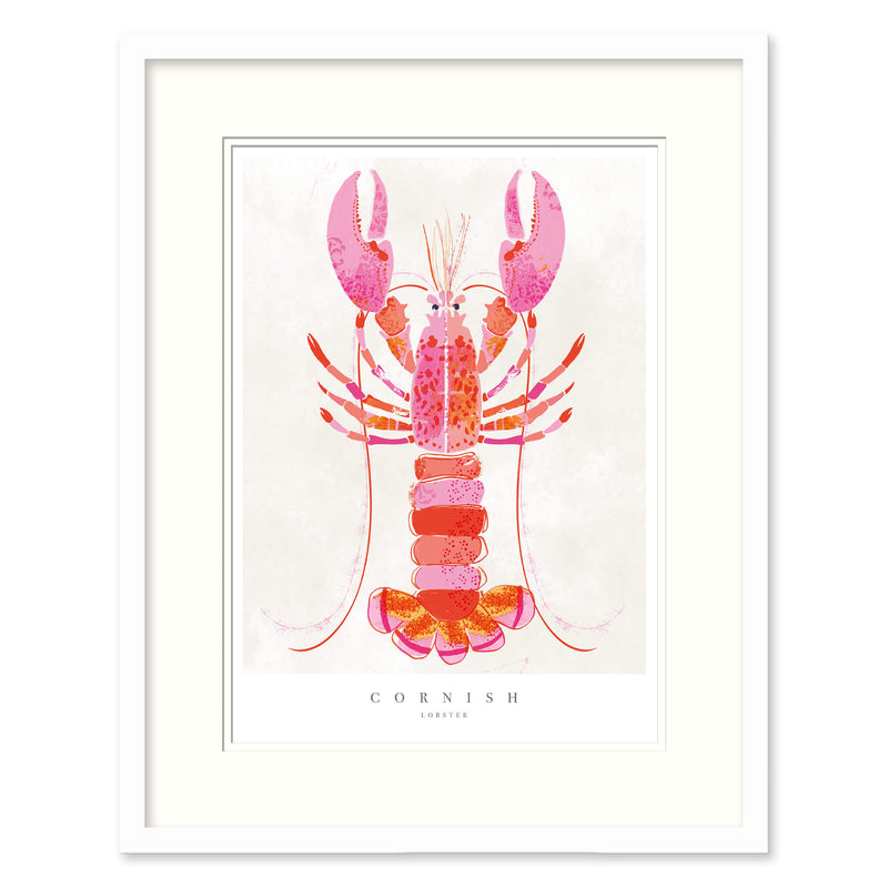 Framed Print - WF709F - Cornish Lobster Small Framed Print - Lobster Small Framed Print - Whistlefish