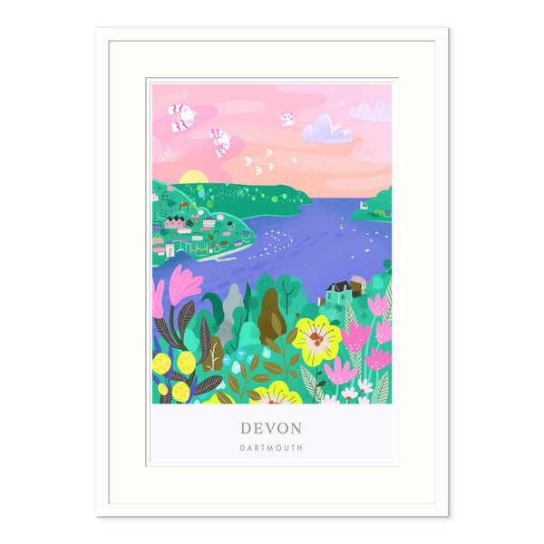 Framed Print-WF785F - Dartmouth Brights Framed Print-Whistlefish