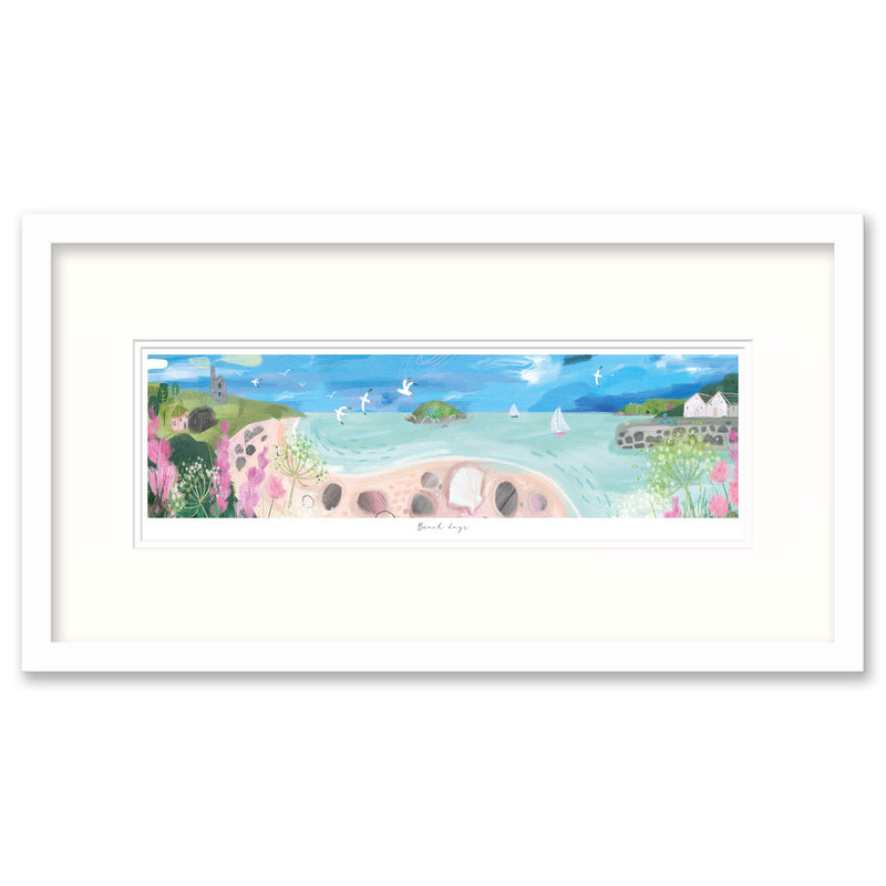 Framed Print-WF798F - Beach Days-Whistlefish