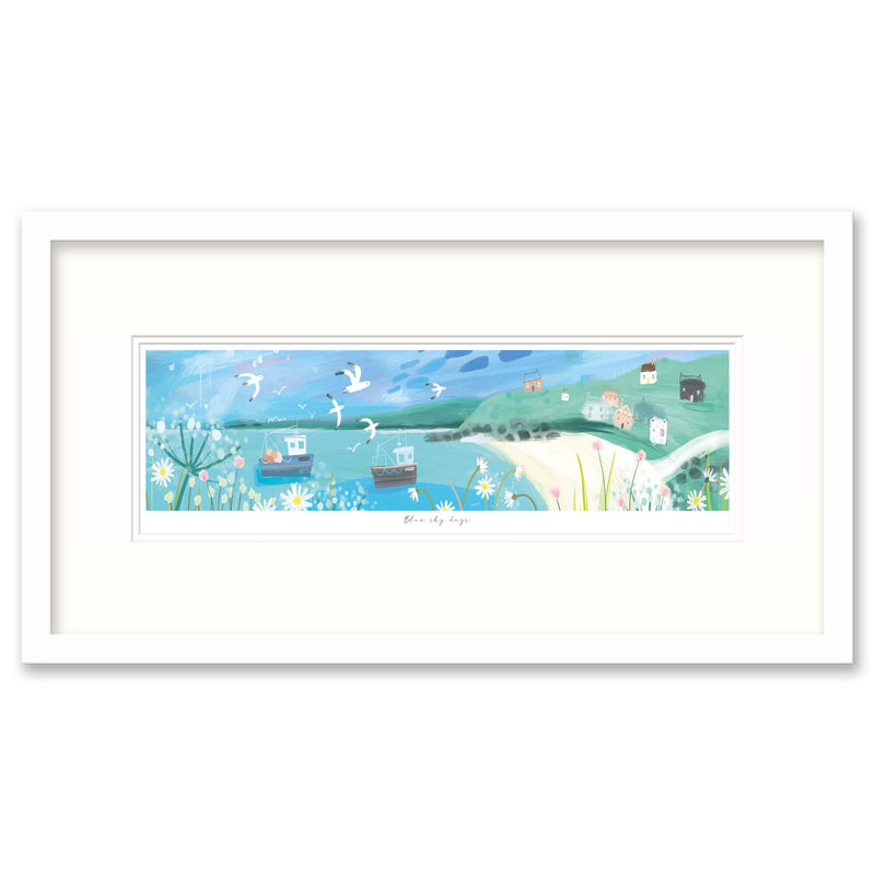 Framed Print-WF799F - Blue Sky Days-Whistlefish