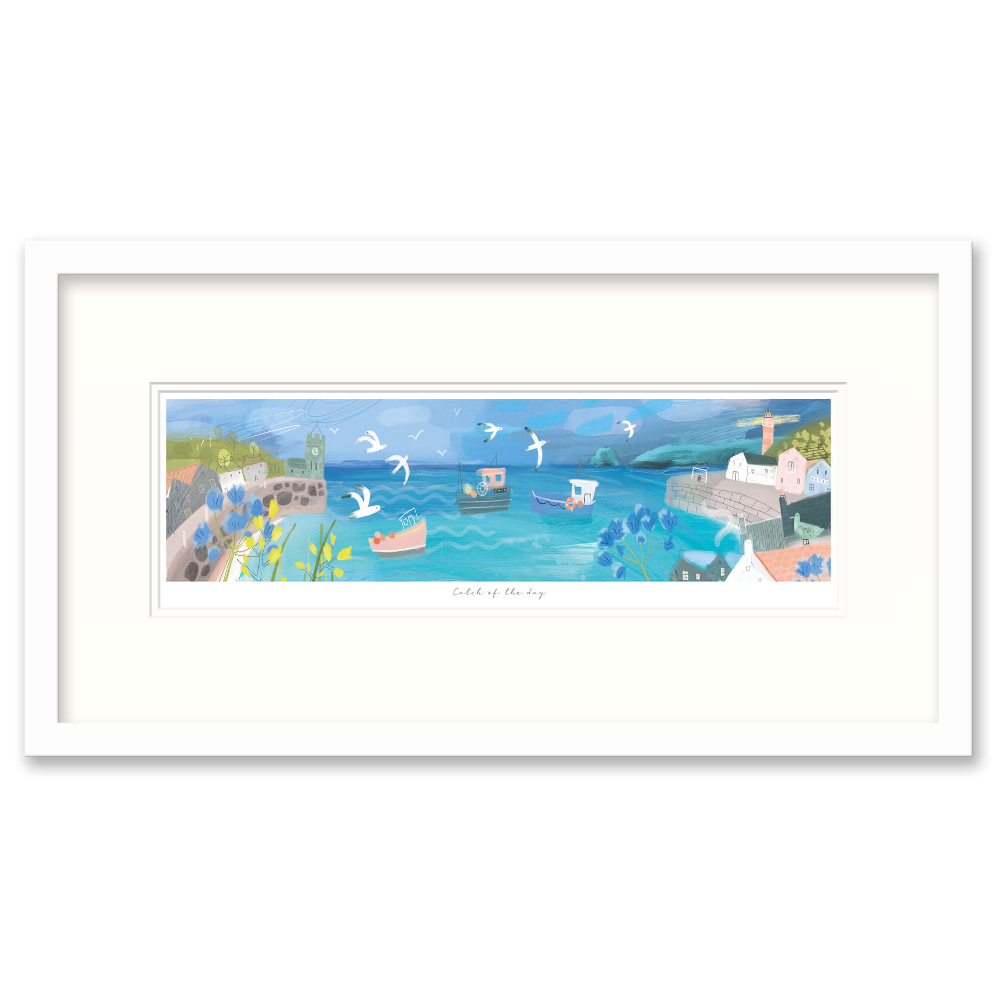 WF800F - Catch Of The Day Framed Print