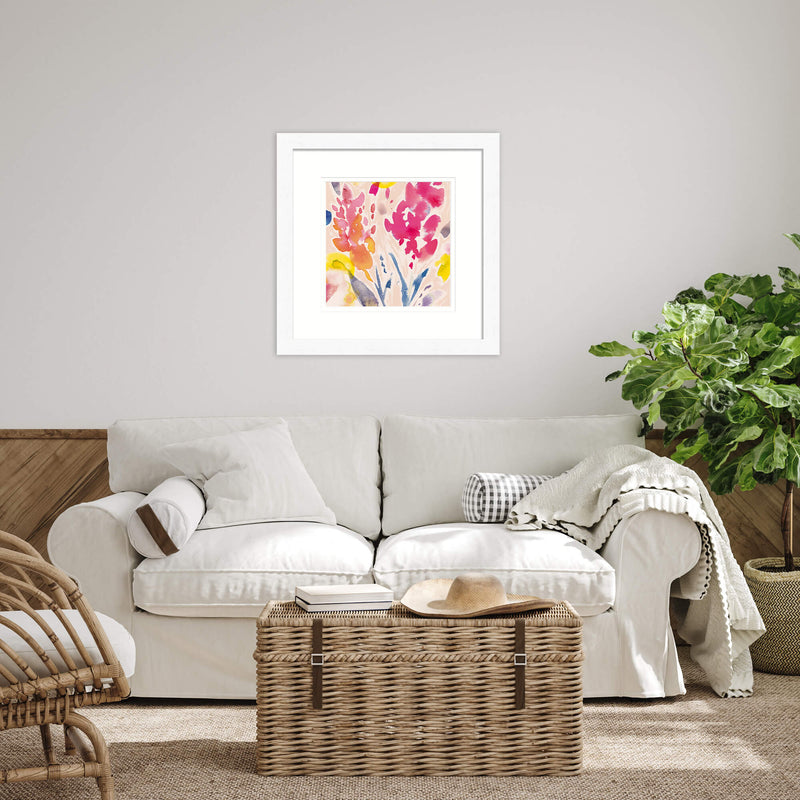 Framed Print-WF802F - Pink Blooms Medium-Whistlefish