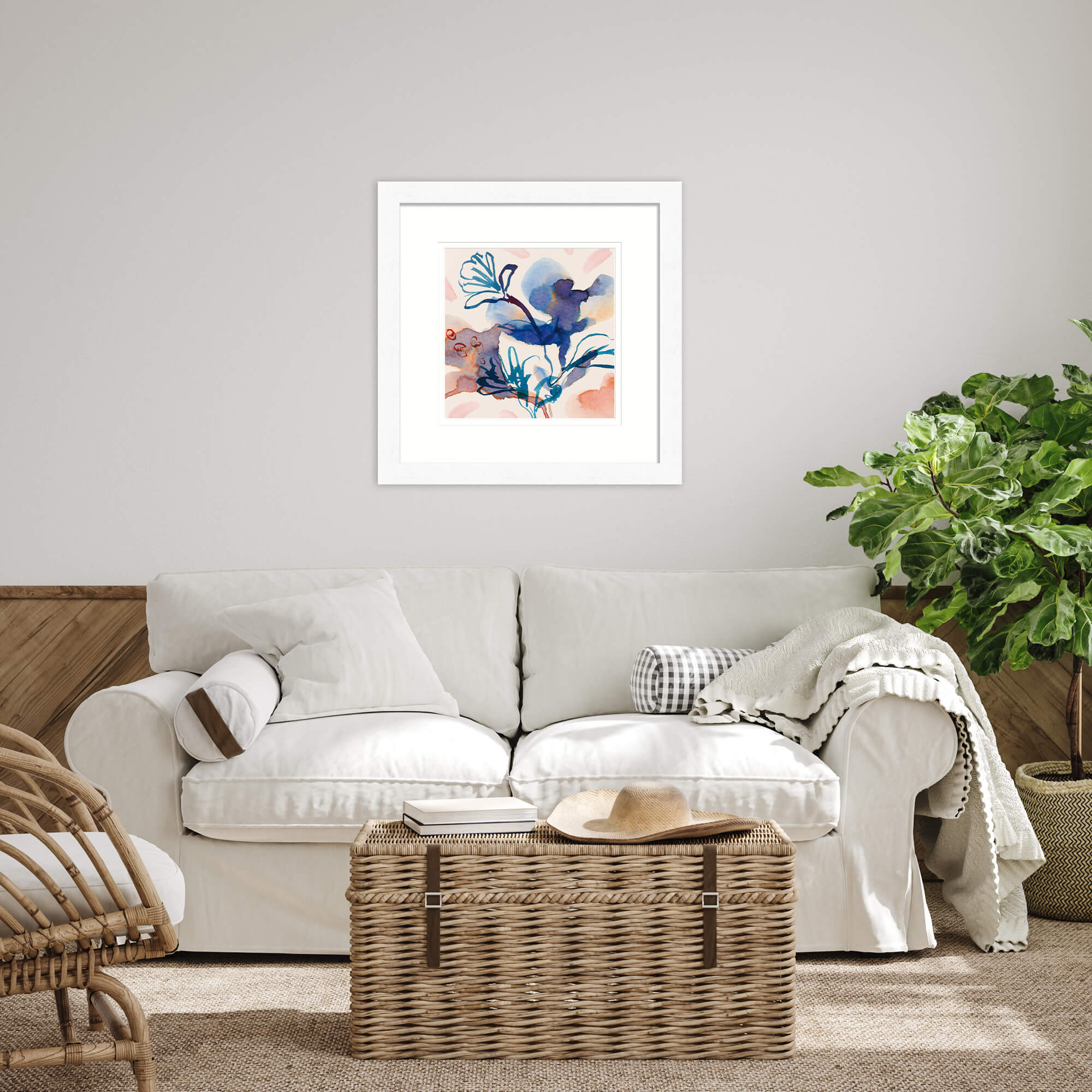 Framed Print-WF809F - Blue Iris Medium-Whistlefish