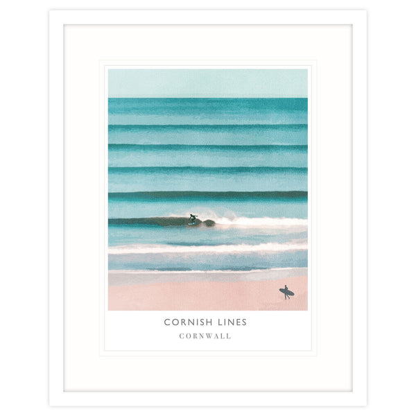 Cornish Lines Framed Print