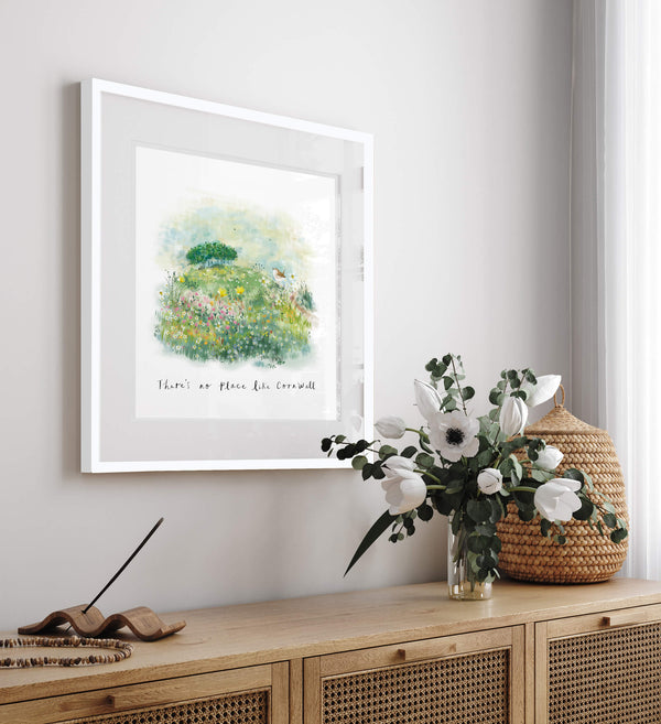 Framed Print-WF829F - Theres No Place Like Cornwall Small-Whistlefish