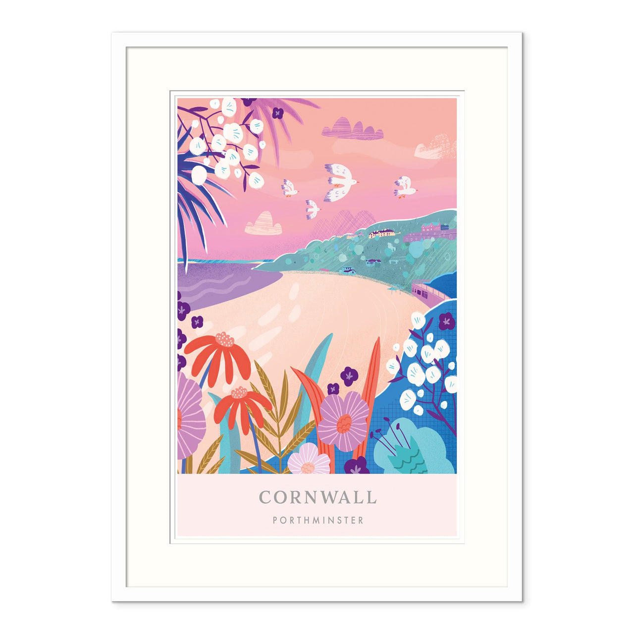 Framed Print - WF849F - Porthminster Brights Framed Print - 