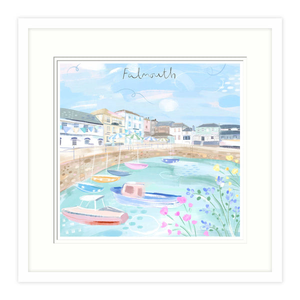Framed Print-WF863F - Falmouth Window View Small Framed Print-Whistlefish