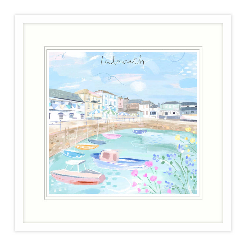 Framed Print-WF863F - Falmouth Window View Small Framed Print-Whistlefish