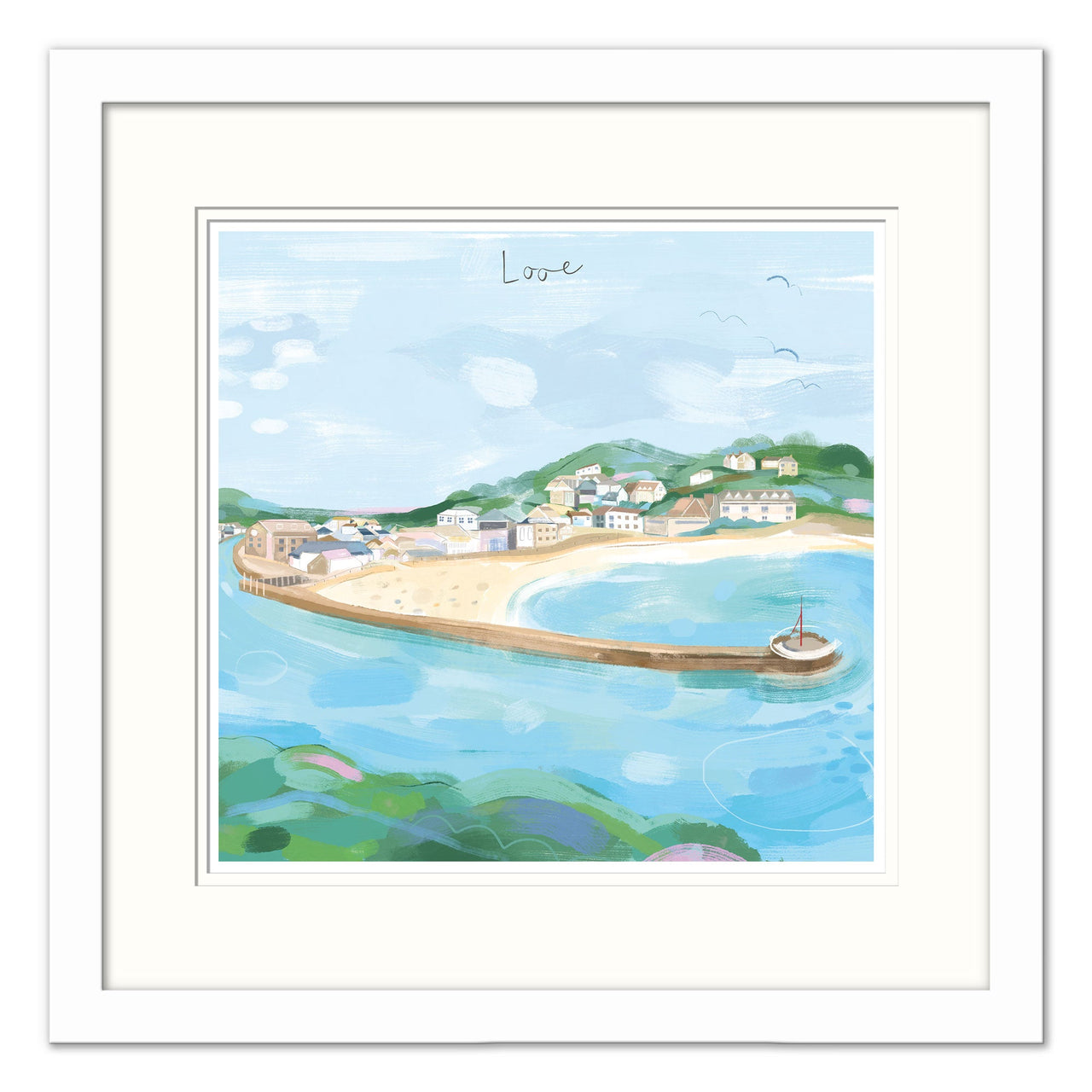 Framed Print-WF868F - Looe Small Framed Print-Whistlefish