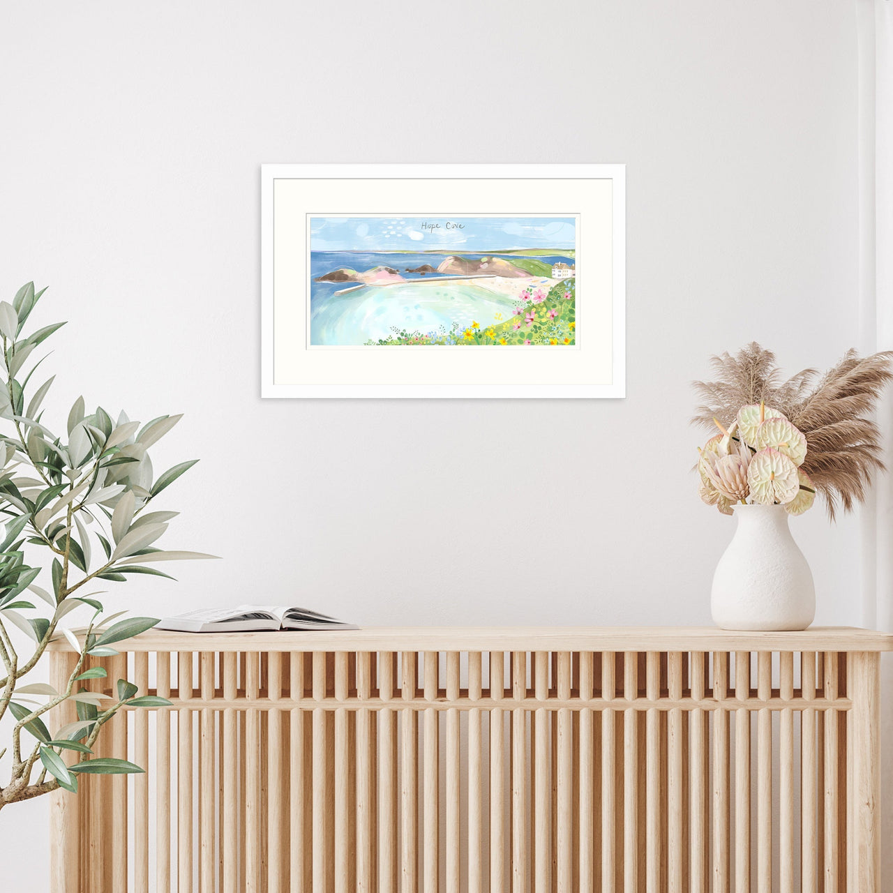Framed Print-WF877F - Hope Cove Small Framed Print-Whistlefish