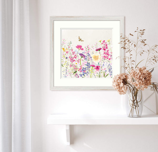 Framed Print-WF885F - Wild Flowers Small Framed Print-Whistlefish