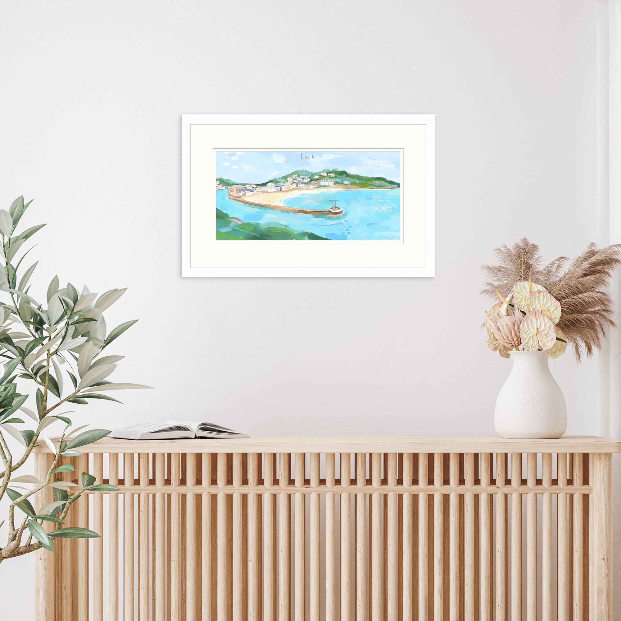 Framed Print-WF888F - Looe Small Framed Print-Whistlefish