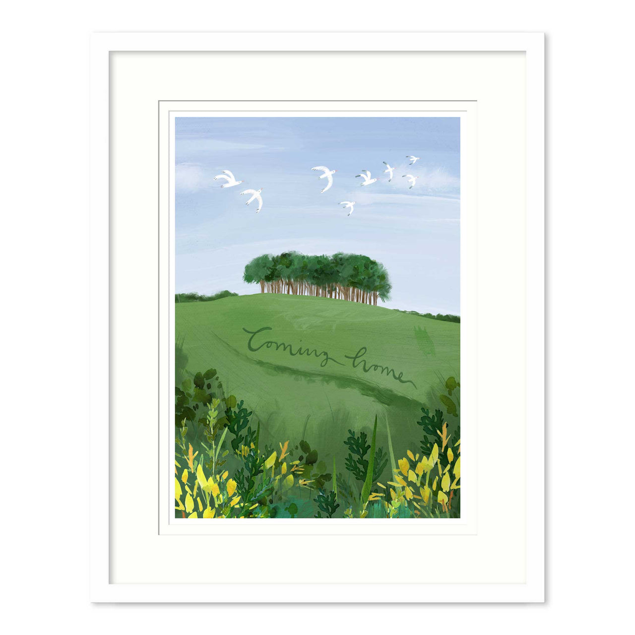 Framed Print-WF893F - Coming Home Med Framed Print-Whistlefish