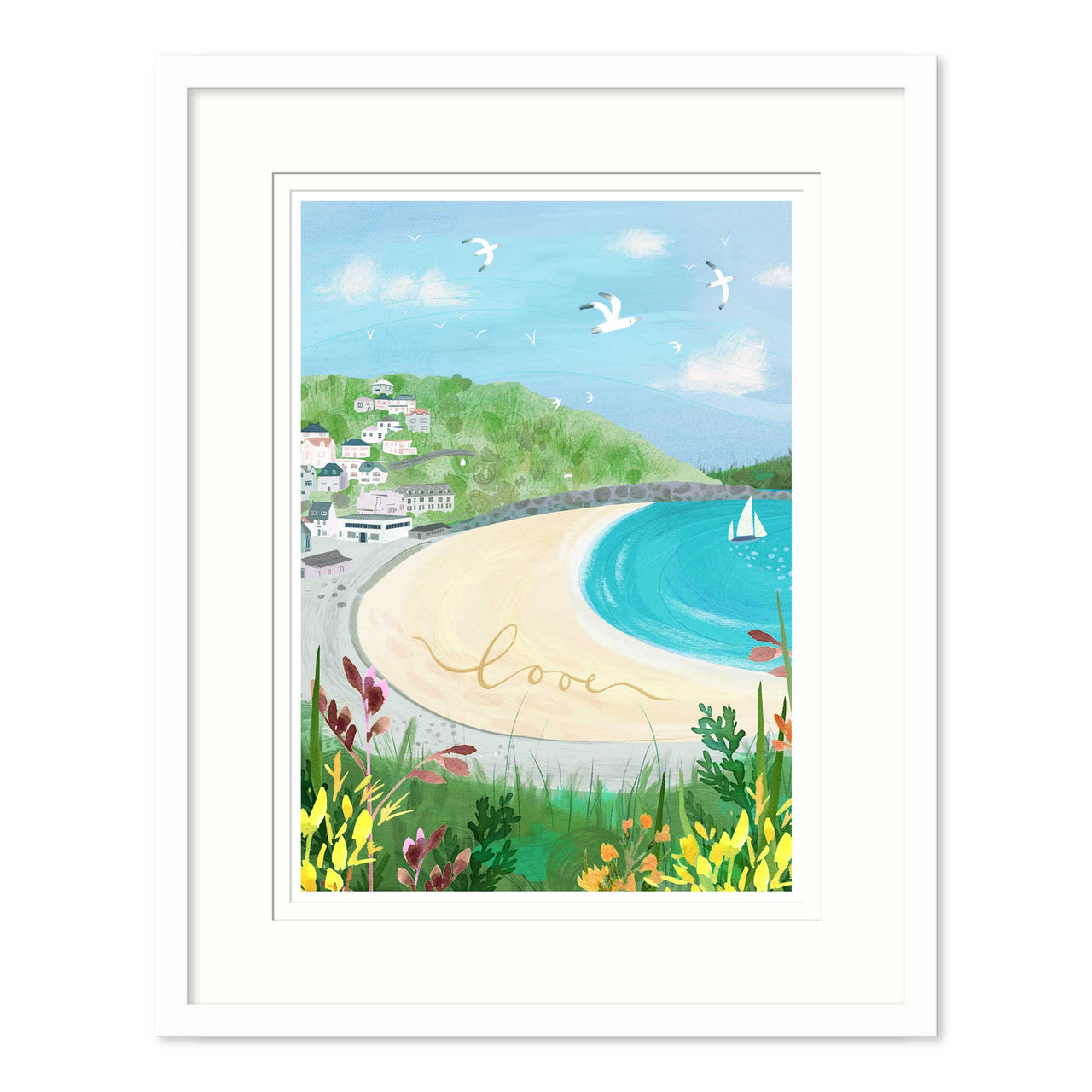 Framed Print-WF900F - Looe Med Framed Print-Whistlefish