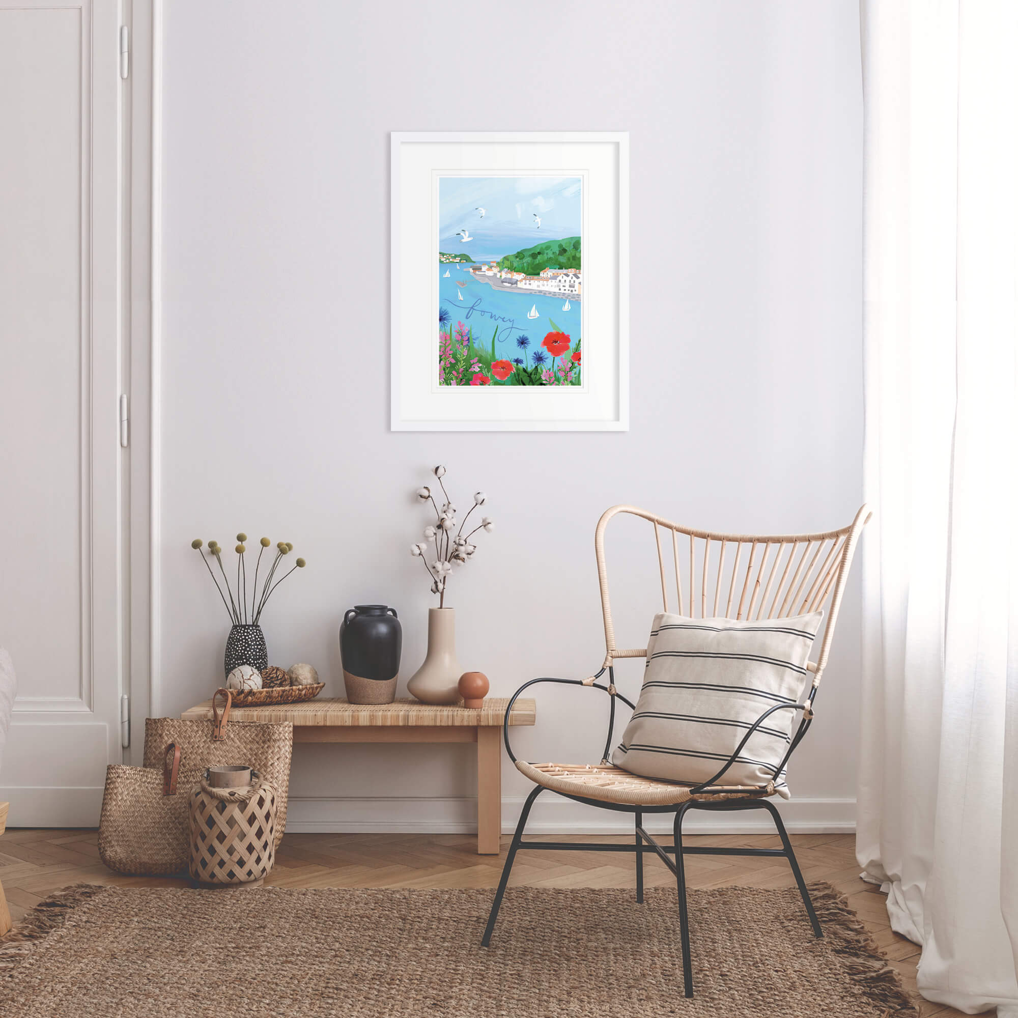 Framed Print-WF901F - Fowey Med Framed Print-Whistlefish