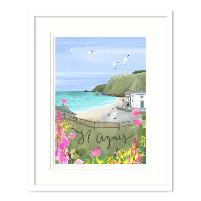 Framed Print-WF909F - St Agnes Med Framed Print-Whistlefish