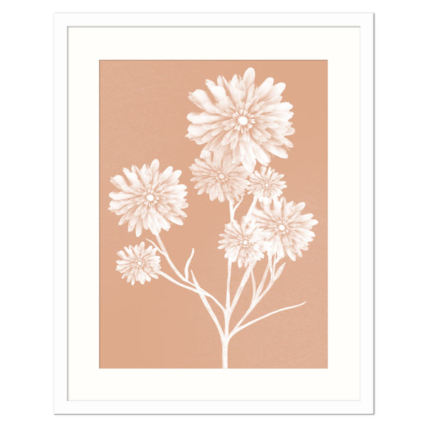 Framed Print-WF917F - Dahlia Brown Medium Framed Print-Whistlefish