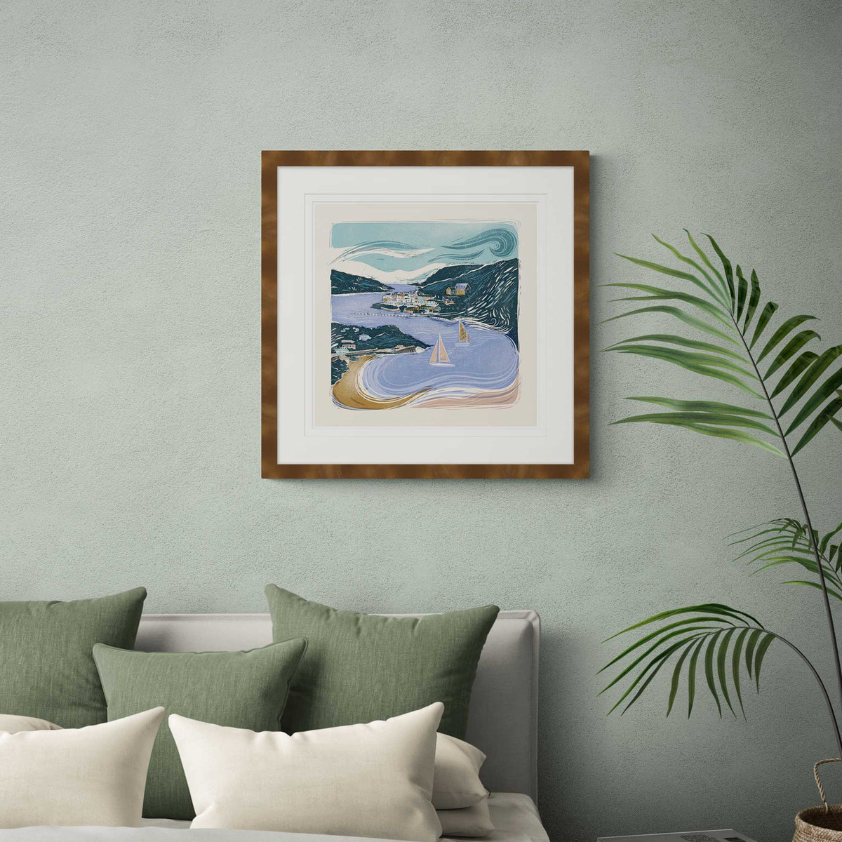 Framed Print - WF928F - Salcombe Summer - Salcombe Summer - Whistlefish