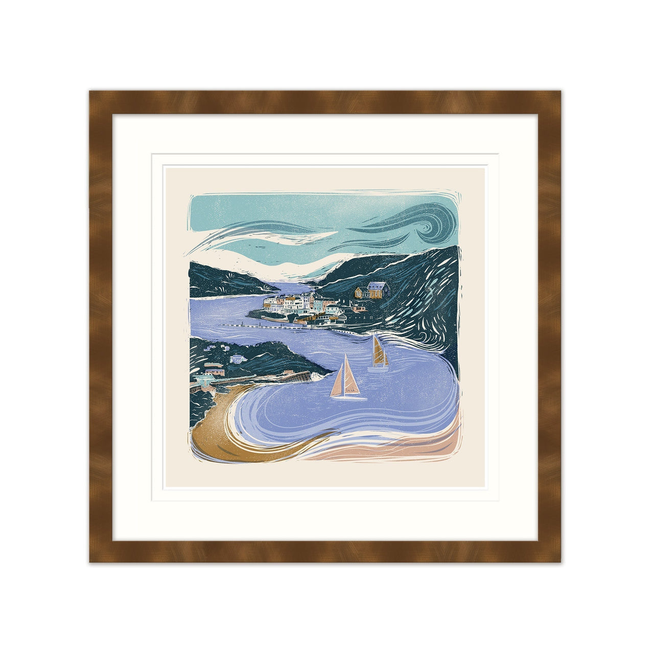 Framed Print - WF928F - Salcombe Summer - Salcombe Summer - Whistlefish