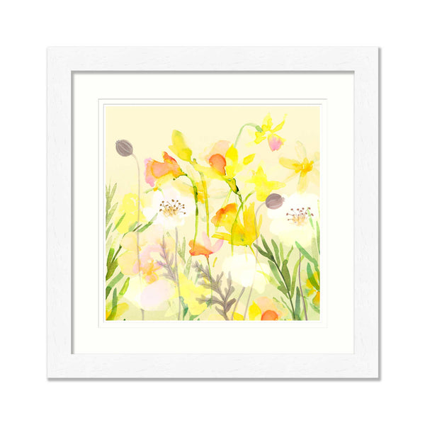 Framed Print - WF931F - White Poppy Med Framed Print - White Poppy - Whistlefish