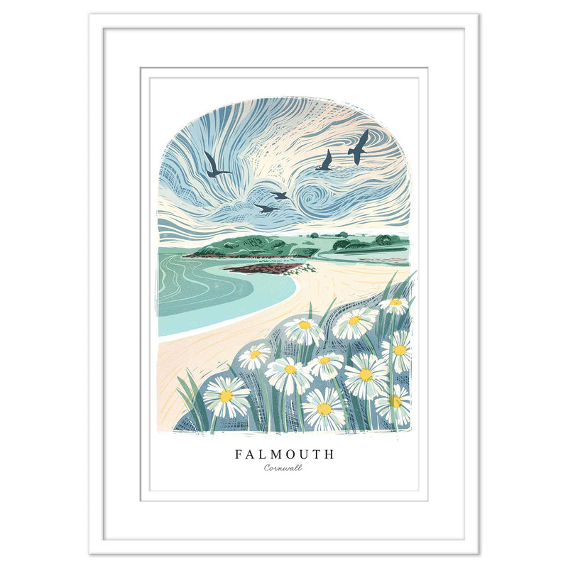 Framed Print - WF947WHF - Falmouth Arched Lino Framed Print - Falmouth Arched Lino Framed Print - Whistlefish