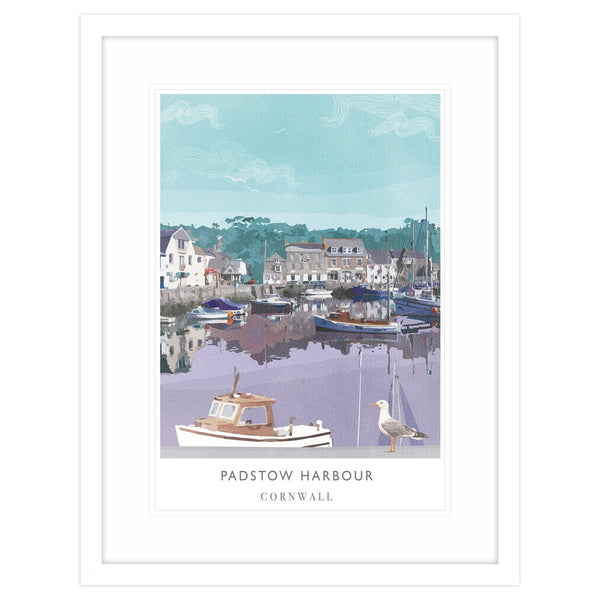 Framed Print-WF94F - Padstow Harbour Large Framed Print-Whistlefish