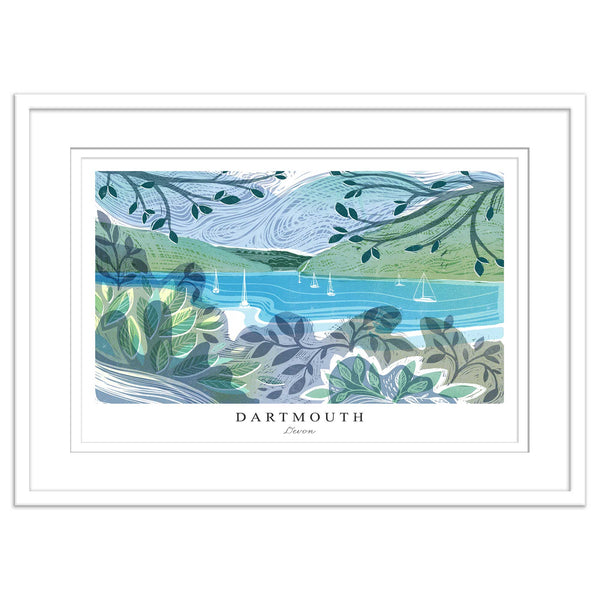 Framed Print - WF971WHF - Dartmouth Lino Framed Print - Dartmouth Arched Lino Framed Print - Whistlefish