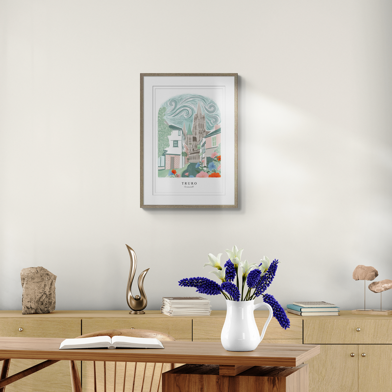 Framed Print - WF973F - Truro Arched Lino Framed Print - Truro Arched Lino Framed Print - Whistlefish