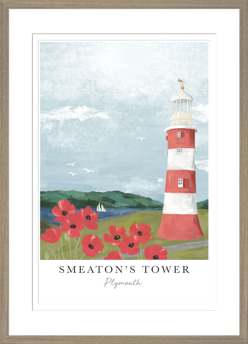 Framed Print - WF979F - Smeatons Tower Large Framed Print - Smeatons Tower Large Framed Print - Whistlefish