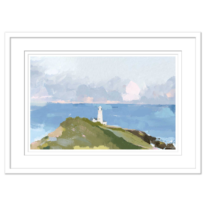 Framed Print - WF982F - South Point Lighthouse Large Framed Print - South Point Lighthouse Large Framed Print - Whistlefish