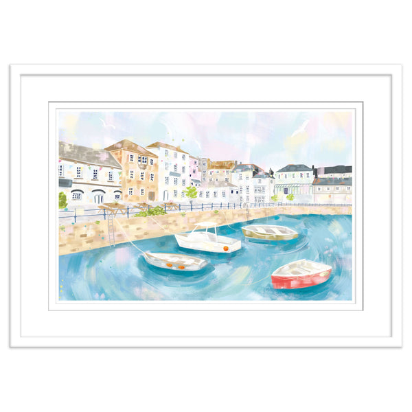 Framed Print - WF986F - Falmouth Harbour Framed Print - Falmouth Harbour Framed Print - Whistlefish