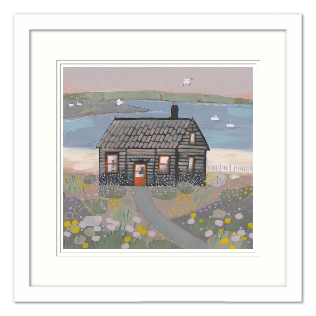 Framed Print-WT106F - Hidden Hut Med Framed Print-Whistlefish