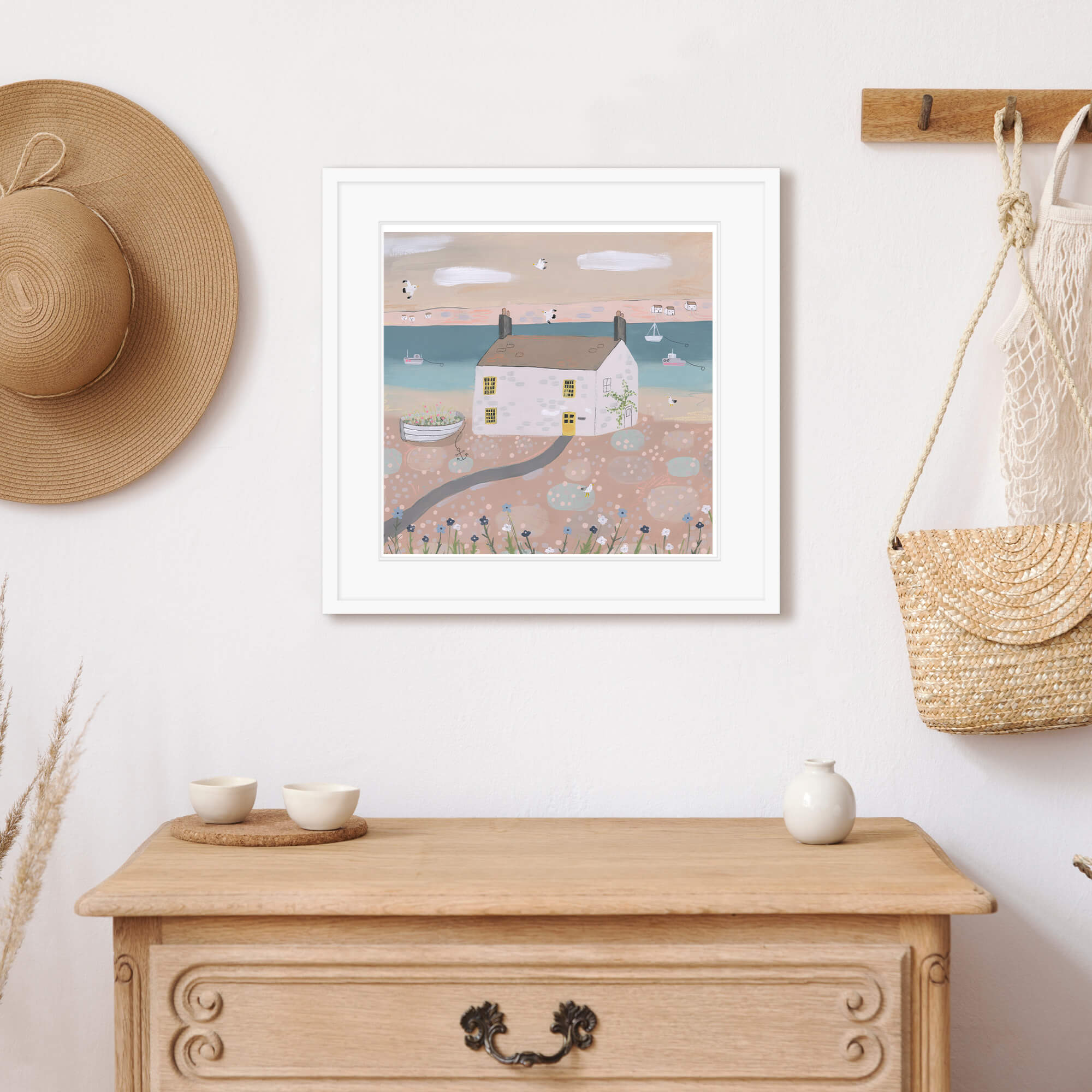 Framed Print-WT108F - White House Med Framed Print-Whistlefish
