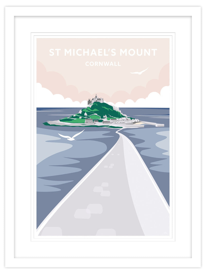 Framed Print-WT12F - St. Michaels Mount Framed Art Print-Whistlefish