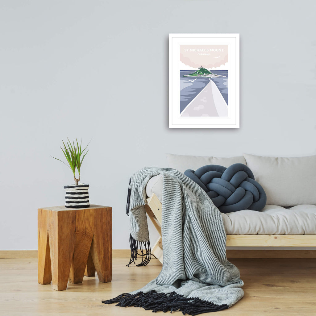 Framed Print-WT12F - St. Michaels Mount Framed Art Print-Whistlefish