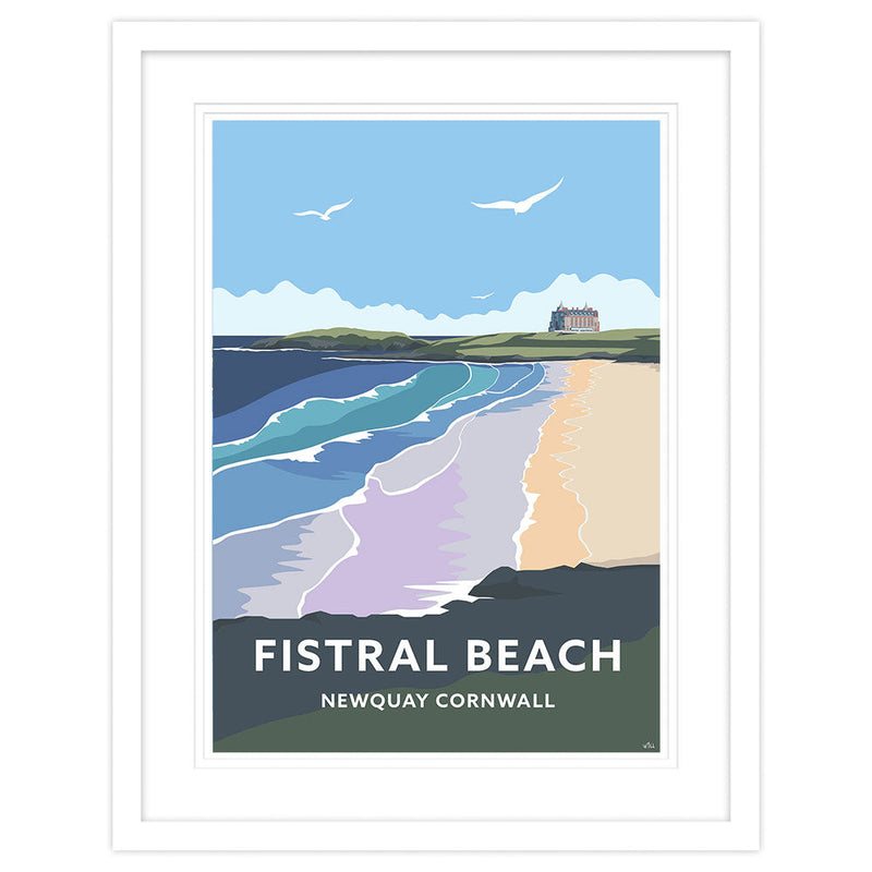Framed Print-WT23F - Fistral Beach Newquay Framed Art Print-Whistlefish