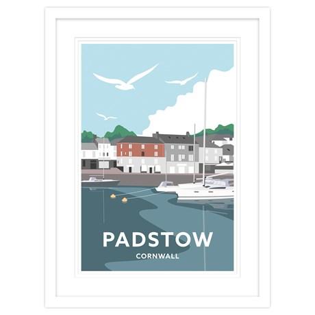 Framed Print-WT27F - Padstow South Quay Small Framed Print-Whistlefish