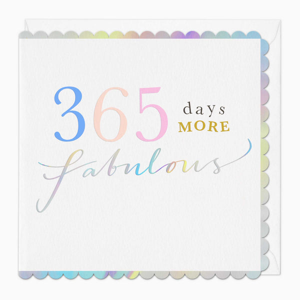 G300 - 365 Days More Fabulous Birthday Card
