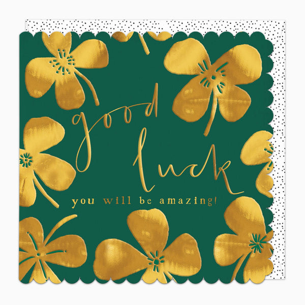 G419 - Clover Good Luck Card