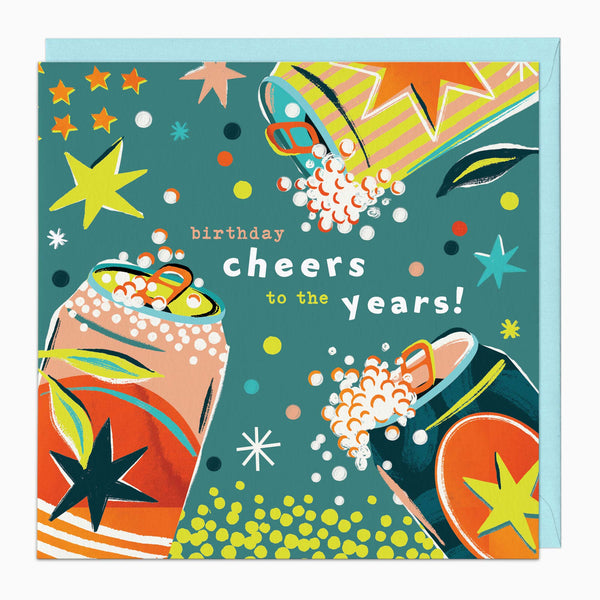 G420 - Cheers to the Years Birthday Card
