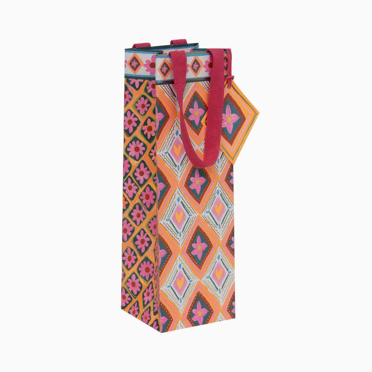 Bottle Bag-GBTP2614 - Floral Fusion Bottle Bag-Glick