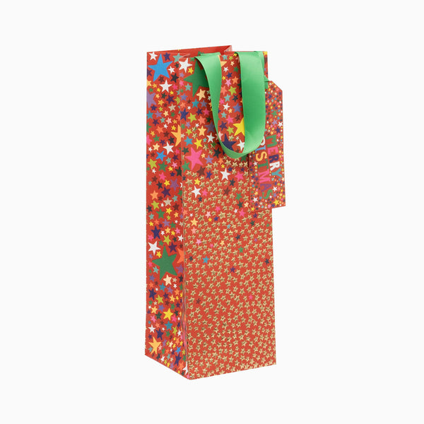GBTPX2656 - Christmas Starburst Bottle Bag